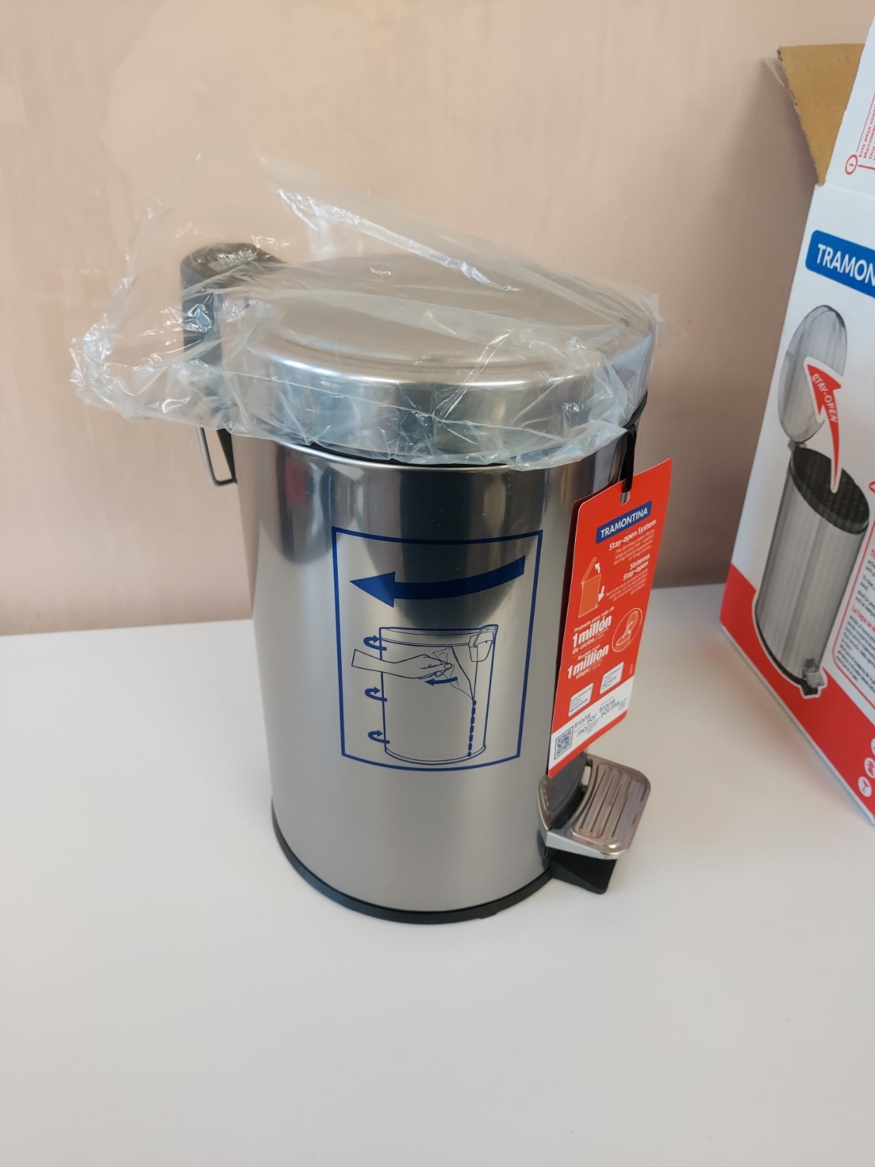 Tramontina 3 Litre Pedal bin