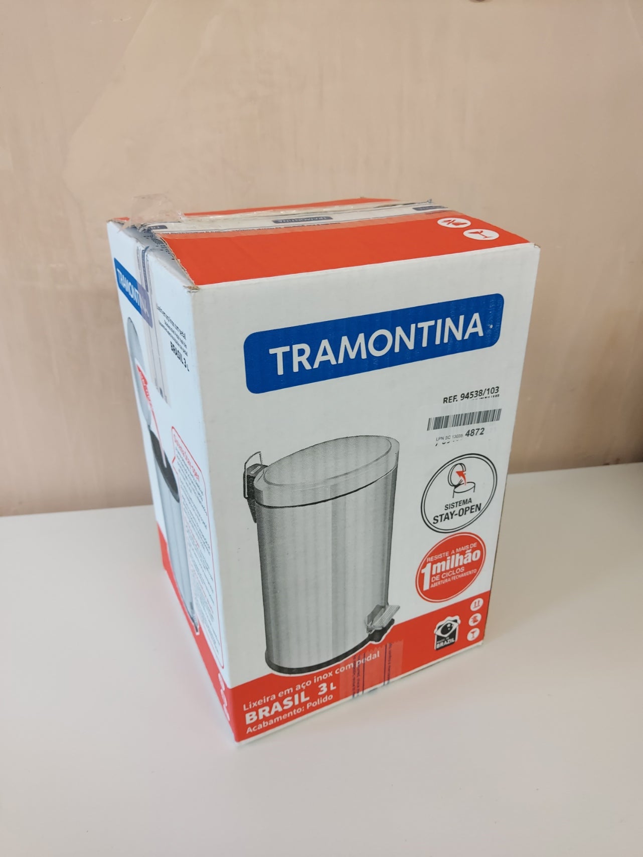 Tramontina 3 Litre Pedal bin