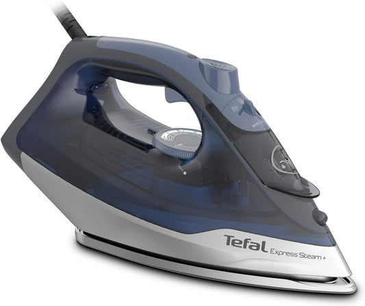 Tefal Steam Iron, Express Steam, 2600 watts, Blue and Grey, FV2882