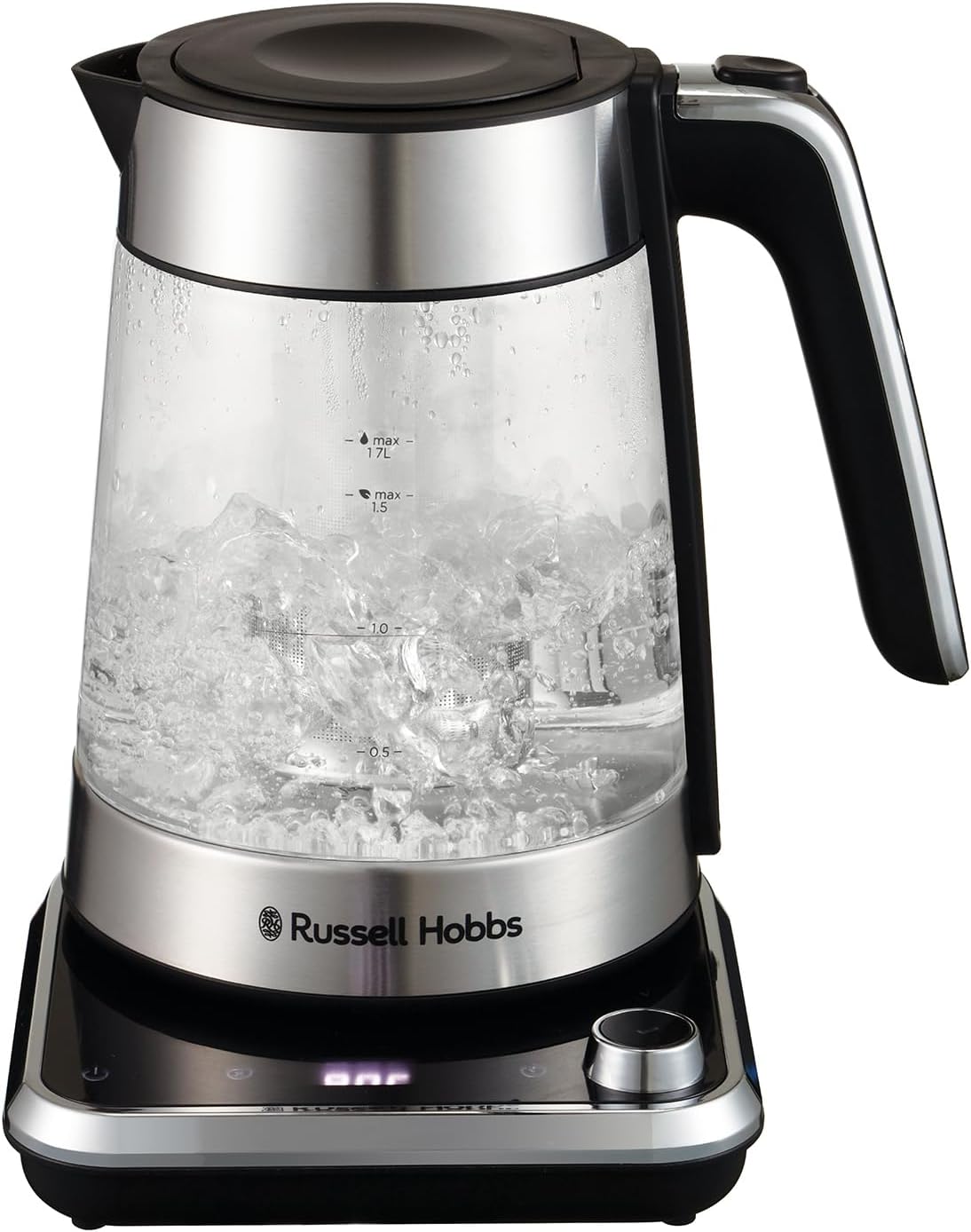 Russell Hobbs Attentiv 1.7L Electric Cordless Glass Kettle with Removable Infuser Basket - MyJumble