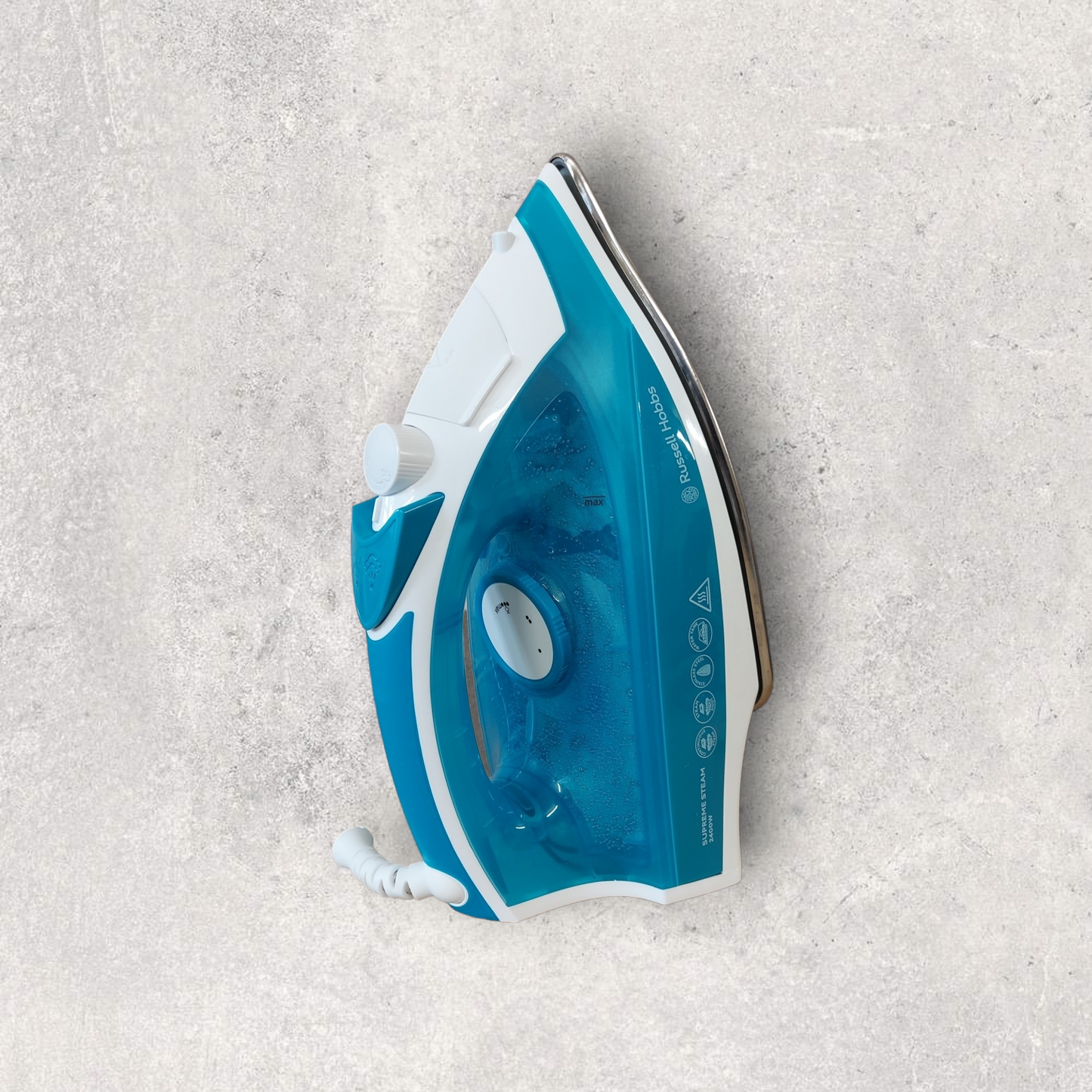 Russell Hobbs Supreme Steam 0.32L 2400W Traditional Iron - White/Blue (23050) - MyJumble