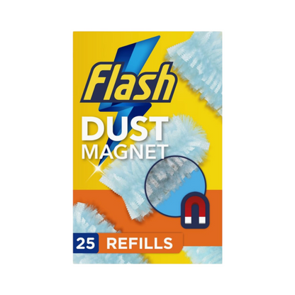 Flash Duster Dust Magnet Refills, 25 Dusters(5x5), Trap & Lock Away Dust, Dirt, Hair & Allergens In No Time - MyJumble