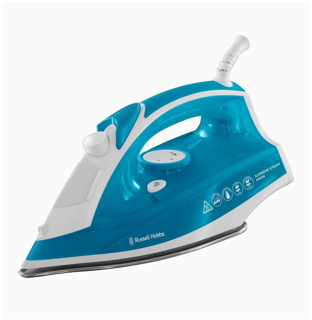 Russell Hobbs Supreme Steam 0.32L 2400W Traditional Iron - White/Blue (23050) - MyJumble