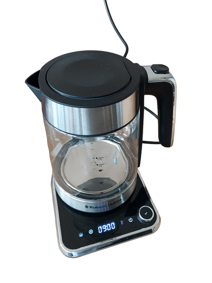 Russell Hobbs Attentiv 1.7L Electric Cordless Glass Kettle with Removable Infuser Basket - MyJumble