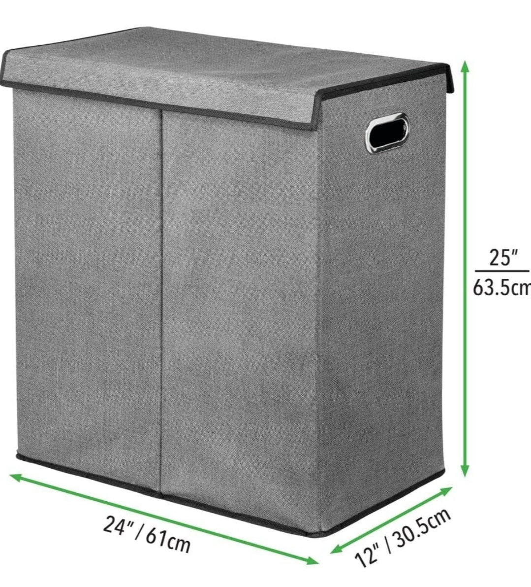 Double Laundry Bin – Foldable Laundry Basket - Clothes Bin - Clothes Basket - MyJumble