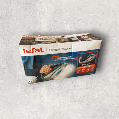 Tefal Steam Iron, Express Steam, 2600 watts, Blue and Grey, FV2882