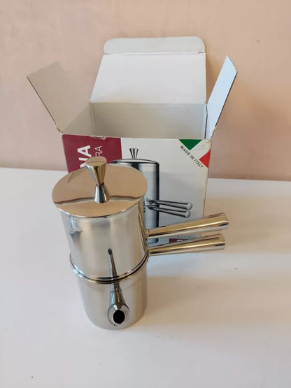 ILSA Neapolitan Coffee Maker in Stainless Steel 18/10 Cups 1-2