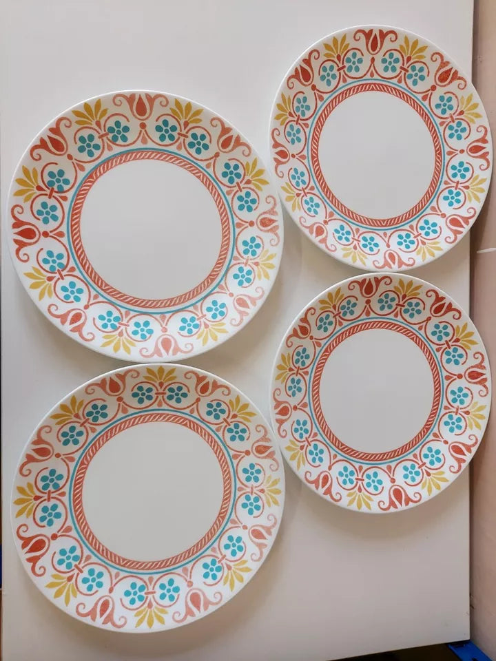 Corelle 12-Piece Round Dinnerware Set, Service for 6, Lightweight Round Plates